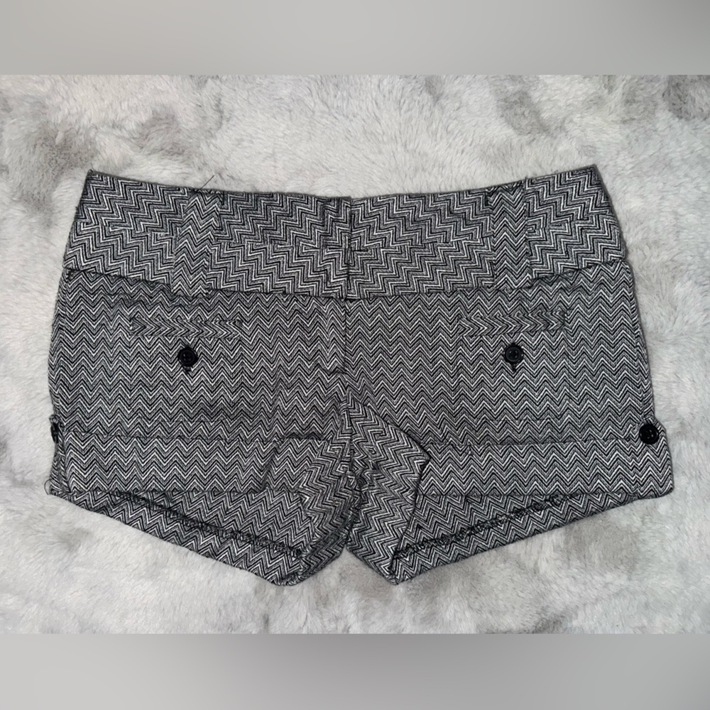 Black and White Charolette Russe Short Shorts